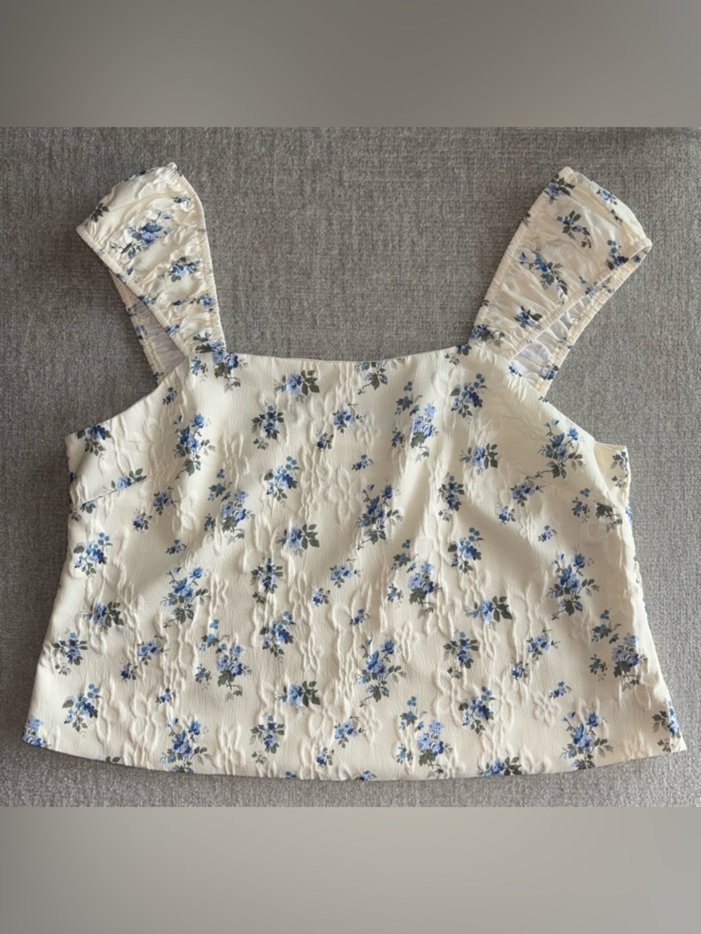 butter yellow floral crop top 💛 cottagecore ditsy print coquette soft girl